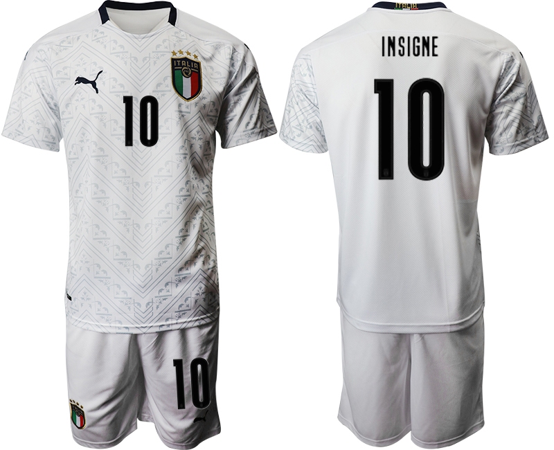 2021 Men Italy away 10 white soccer jerseys